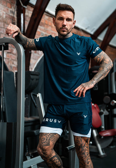 Cerus Navy Apex 2-in-1 Shorts