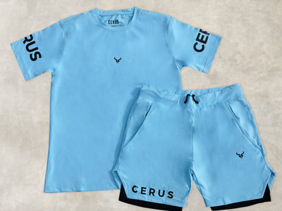 Cerus Light Blue Apex 2-in-1 Shorts