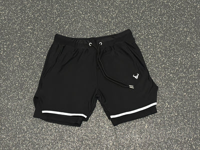 Cerus Black Nexus 2-in-1 Shorts