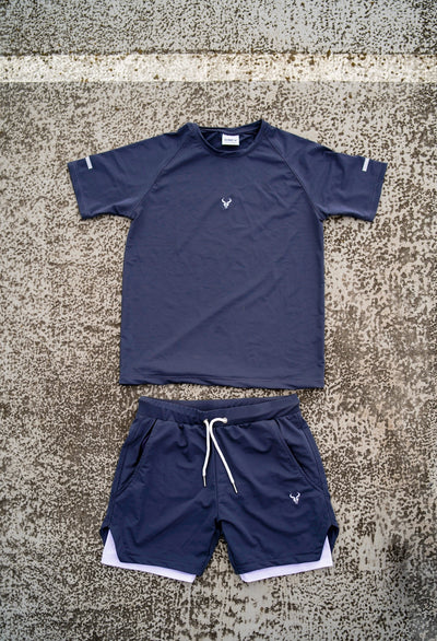 Cerus Navy Quantum 2-in-1 Shorts