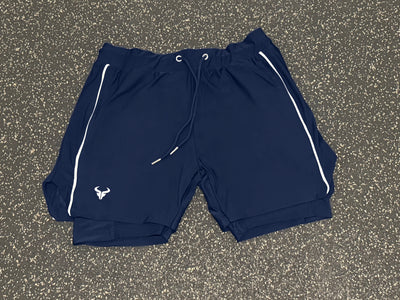 Cerus Navy Flex 2-in-1 Shorts