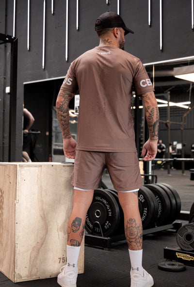 Cerus Clay Brown Fusion 2-in-1 Shorts