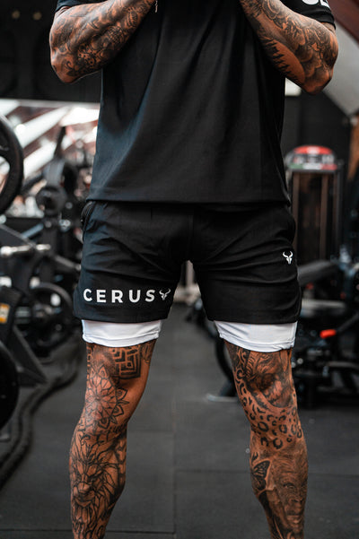 Cerus Black Apex 2-in-1 Shorts