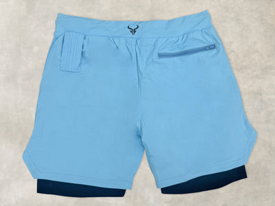 Cerus Light Blue Apex 2-in-1 Shorts