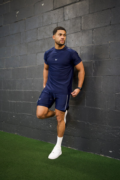 Cerus Navy Flex 2-in-1 Shorts