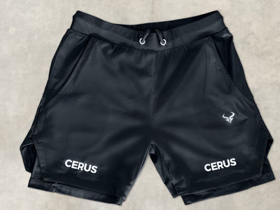 Cerus Black Vector 2-in-1 Shorts