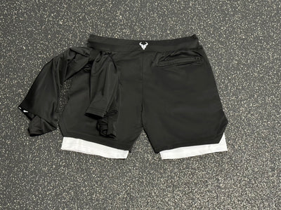 Cerus Black Fusion 2-in-1 Shorts