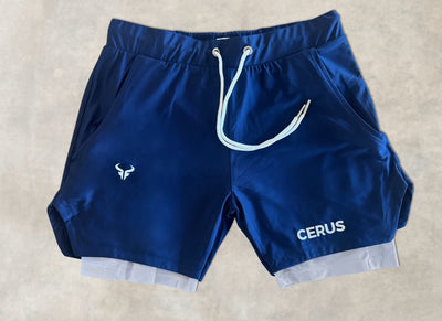 Cerus Navy Janus 2-in-1 Shorts
