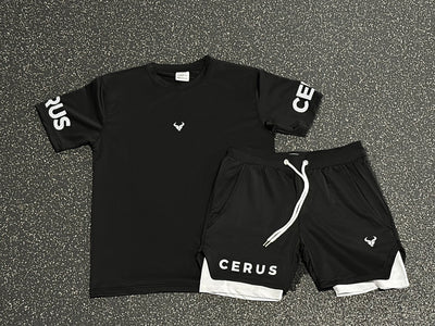 Cerus Black Fusion 2-in-1 Shorts
