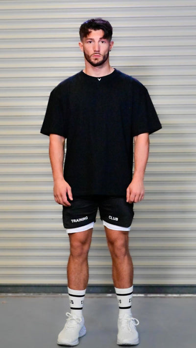 Cerus Black Training Club 2-in-1 Shorts