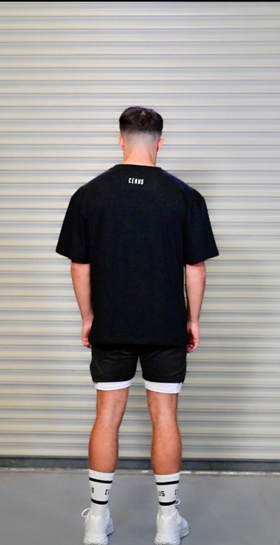 Cerus Black Training Club 2-in-1 Shorts