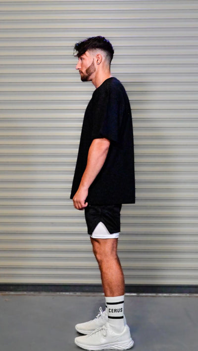 Cerus Black Training Club 2-in-1 Shorts