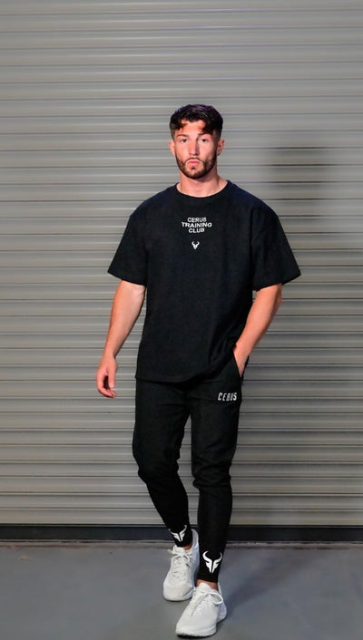 Cerus Black Flow High Rib Jogger