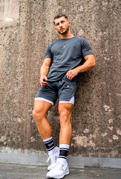 Cerus Grey Quantum 2-in-1 Shorts