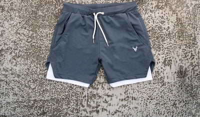 Cerus Grey Quantum 2-in-1 Shorts