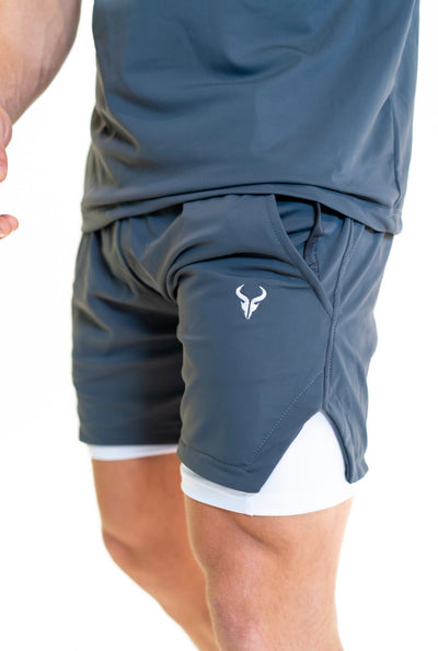 Cerus Grey Quantum 2-in-1 Shorts
