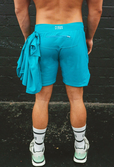Cerus Teal Janus Linerless Shorts
