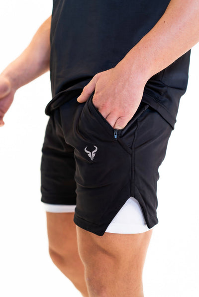 Cerus Black Quantum 2-in-1 Shorts