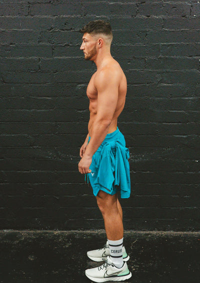 Cerus Teal Janus Linerless Shorts