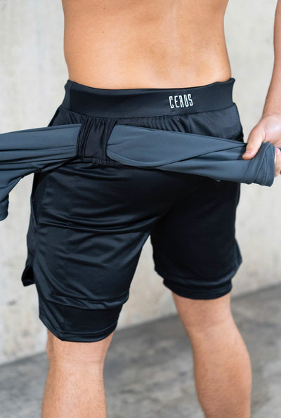 Cerus Black Proctor 2-in-1 Shorts