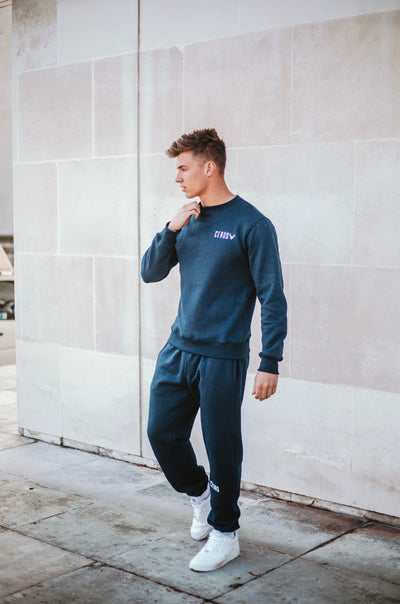 Cerus Slim Fit Navy Legacy Sweatpants-Cerus