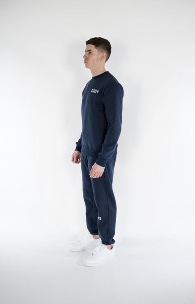 Cerus Navy Legacy Crew Neck Sweatshirt-Cerus