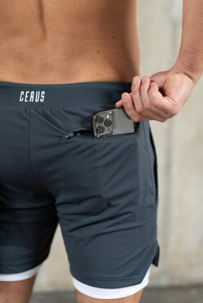 Cerus Grey Proctor 2-in-1 Shorts