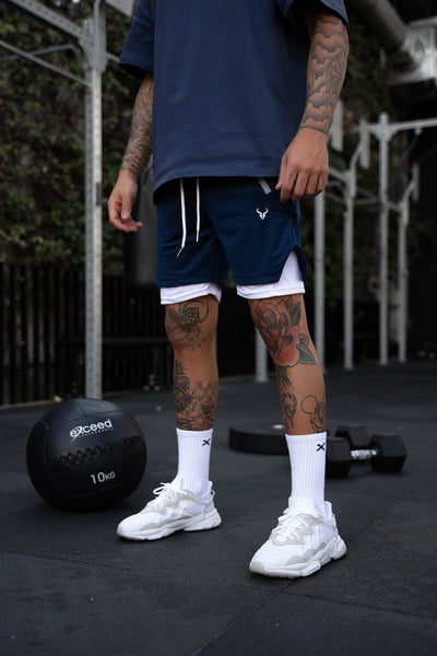 Cerus Navy Proctor 2-in-1 Shorts
