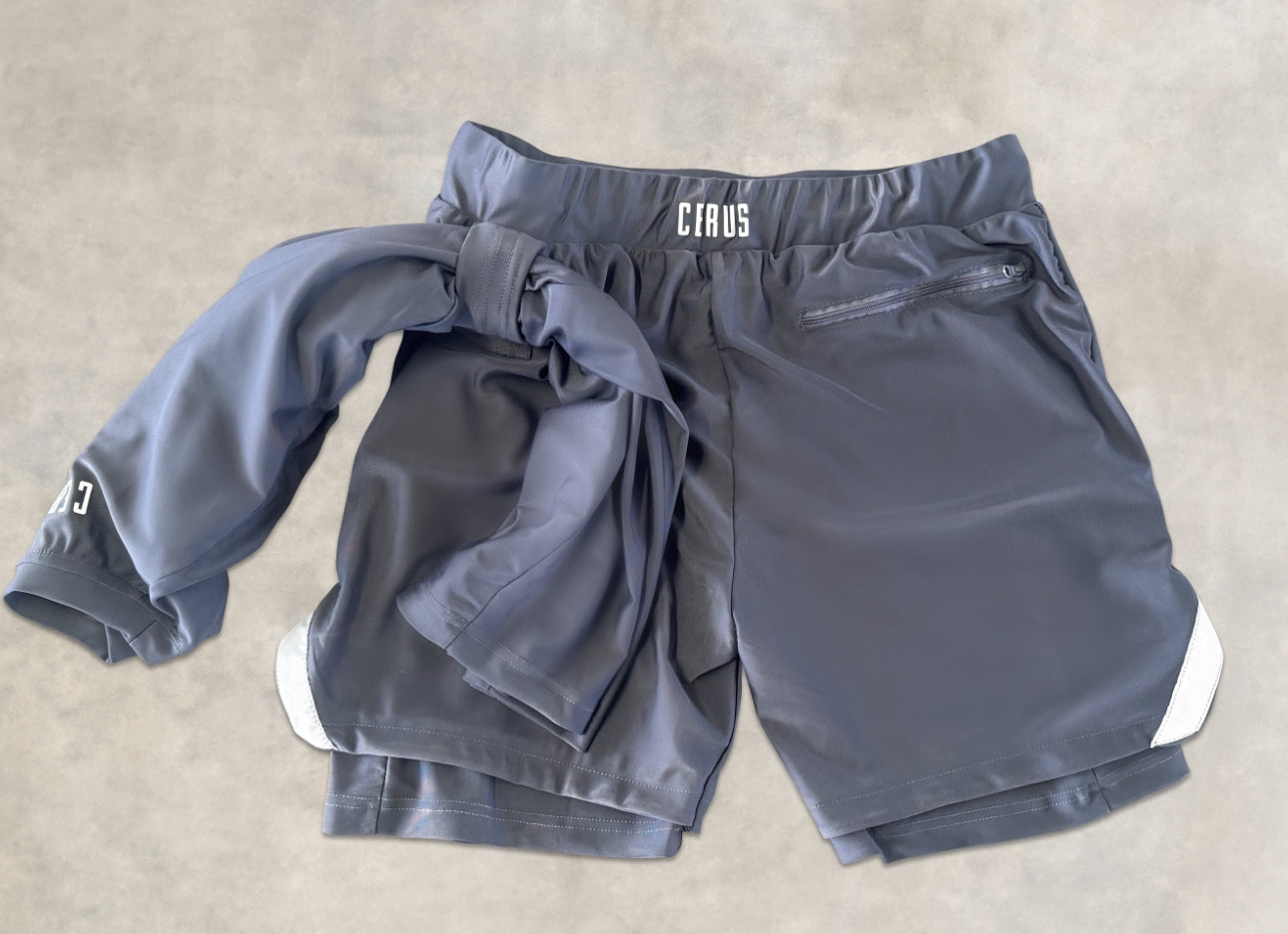 Cerus Grey Aura 2-in-1 Shorts