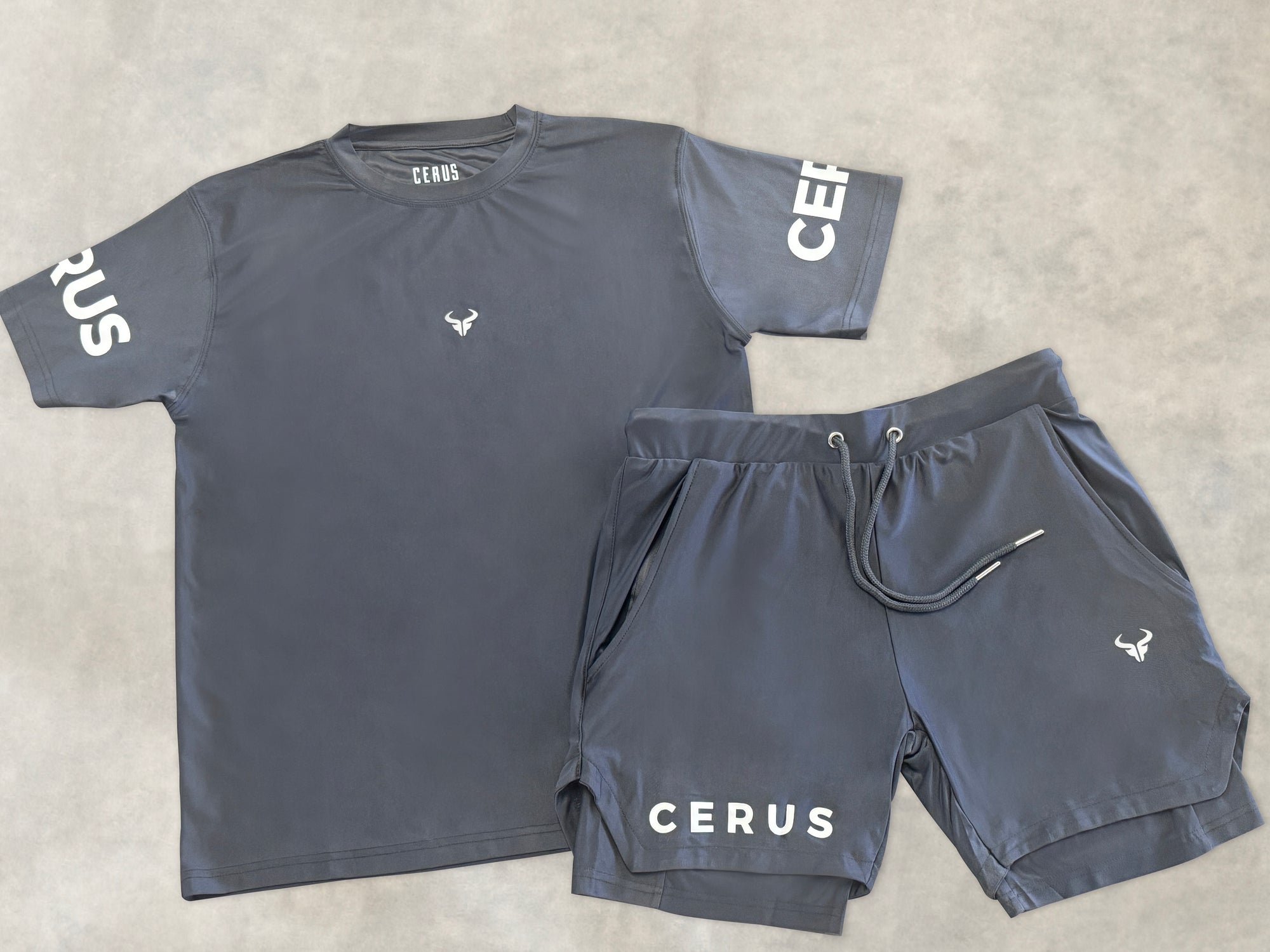 Cerus Charcoal Grey Apex 2-in-1 Shorts