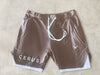 Cerus Clay Brown Fusion 2-in-1 Shorts