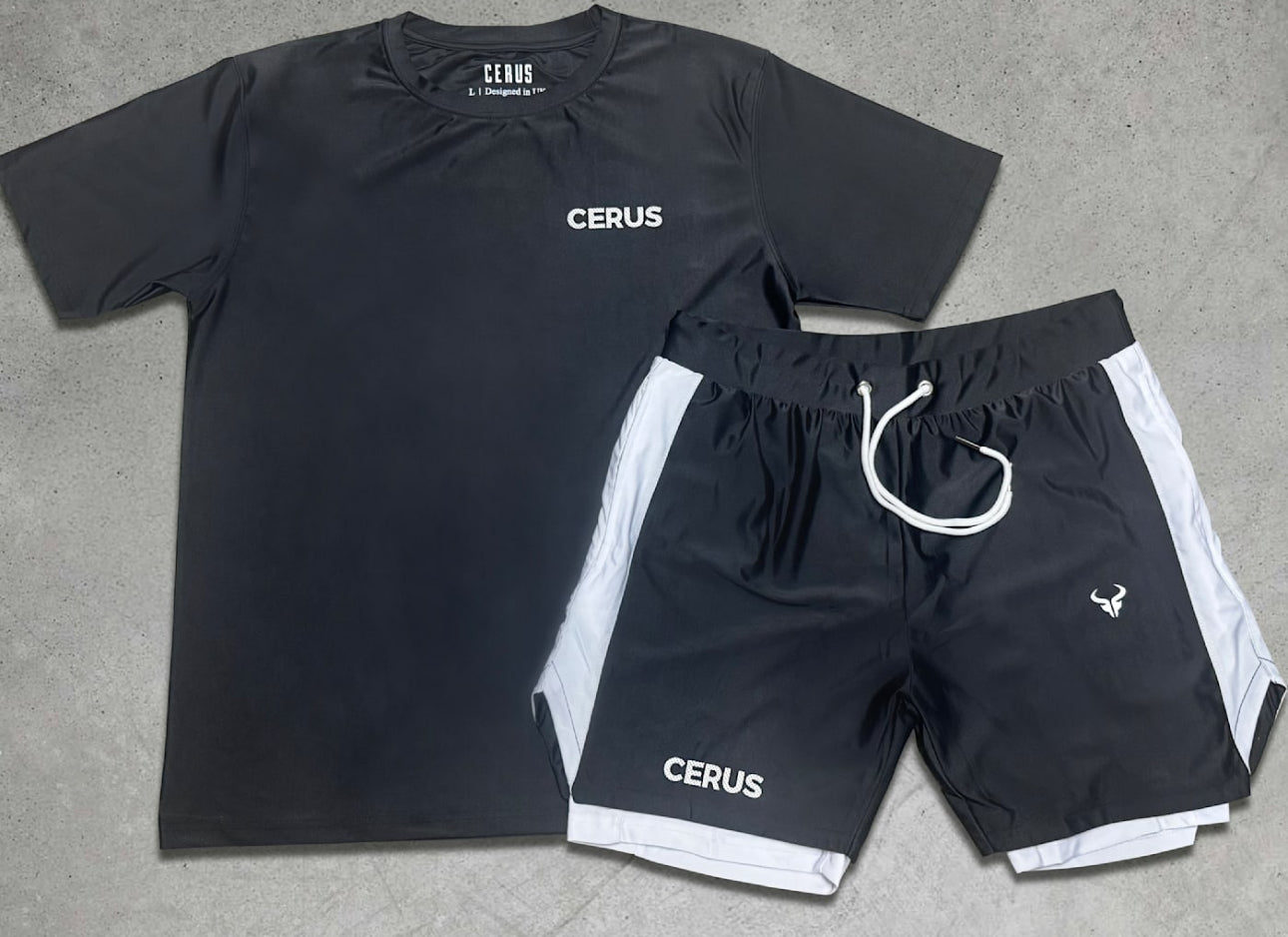 Cerus Black Vita 2-in-1 Shorts