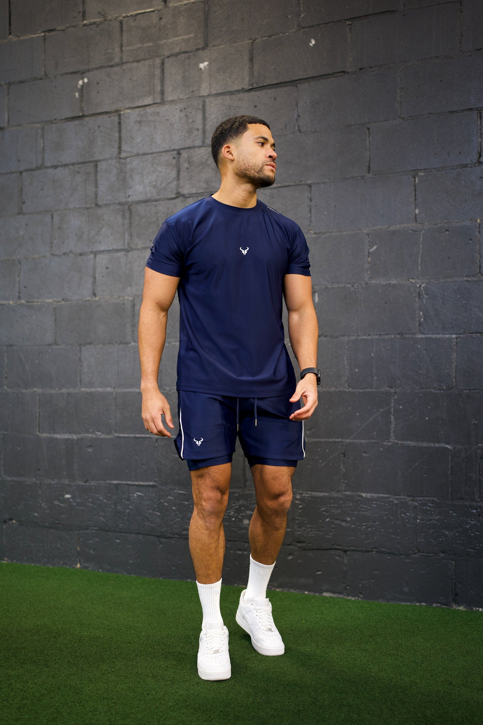 Cerus Navy Flex 2-in-1 Shorts