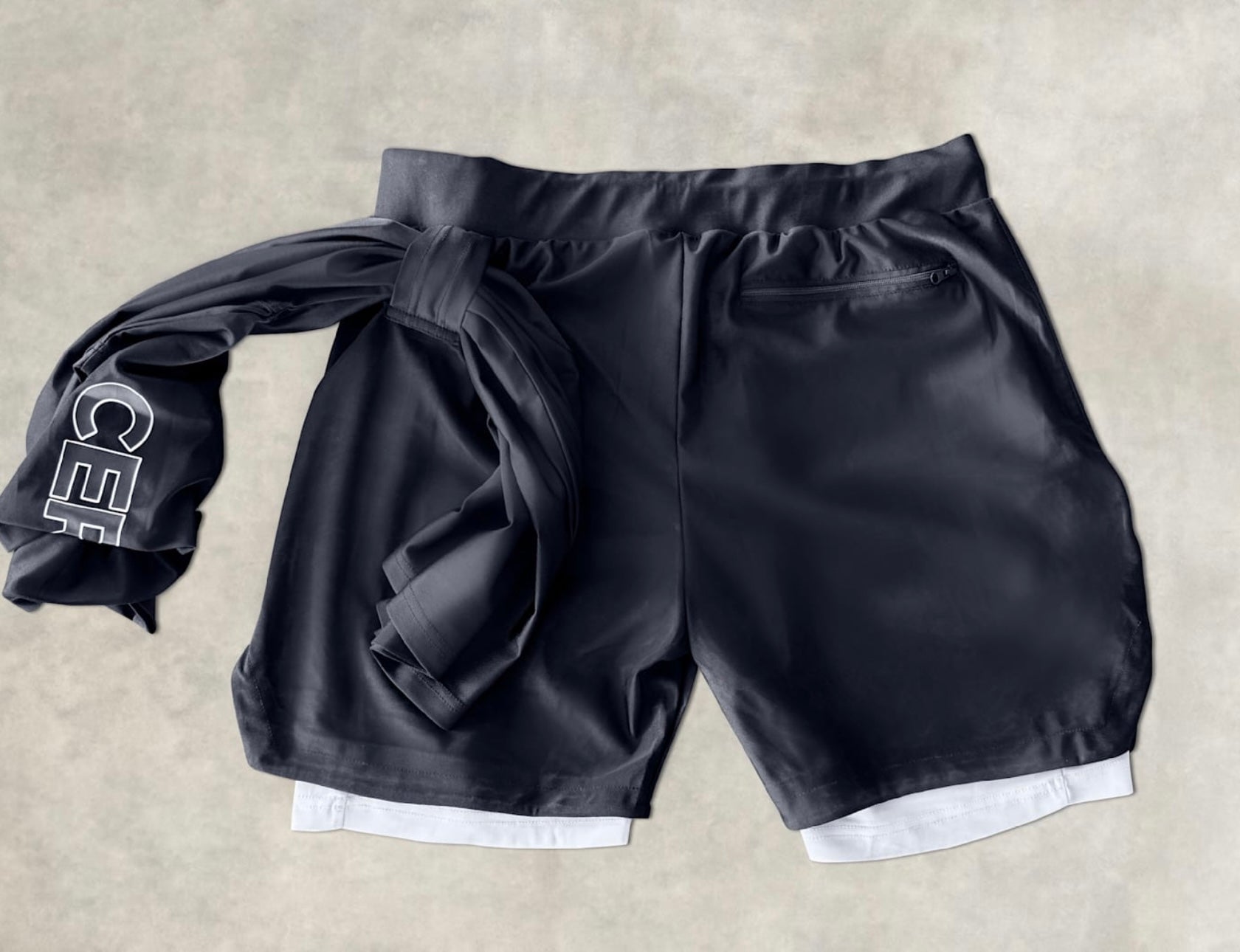 Cerus Black Form 2-in-1 Shorts