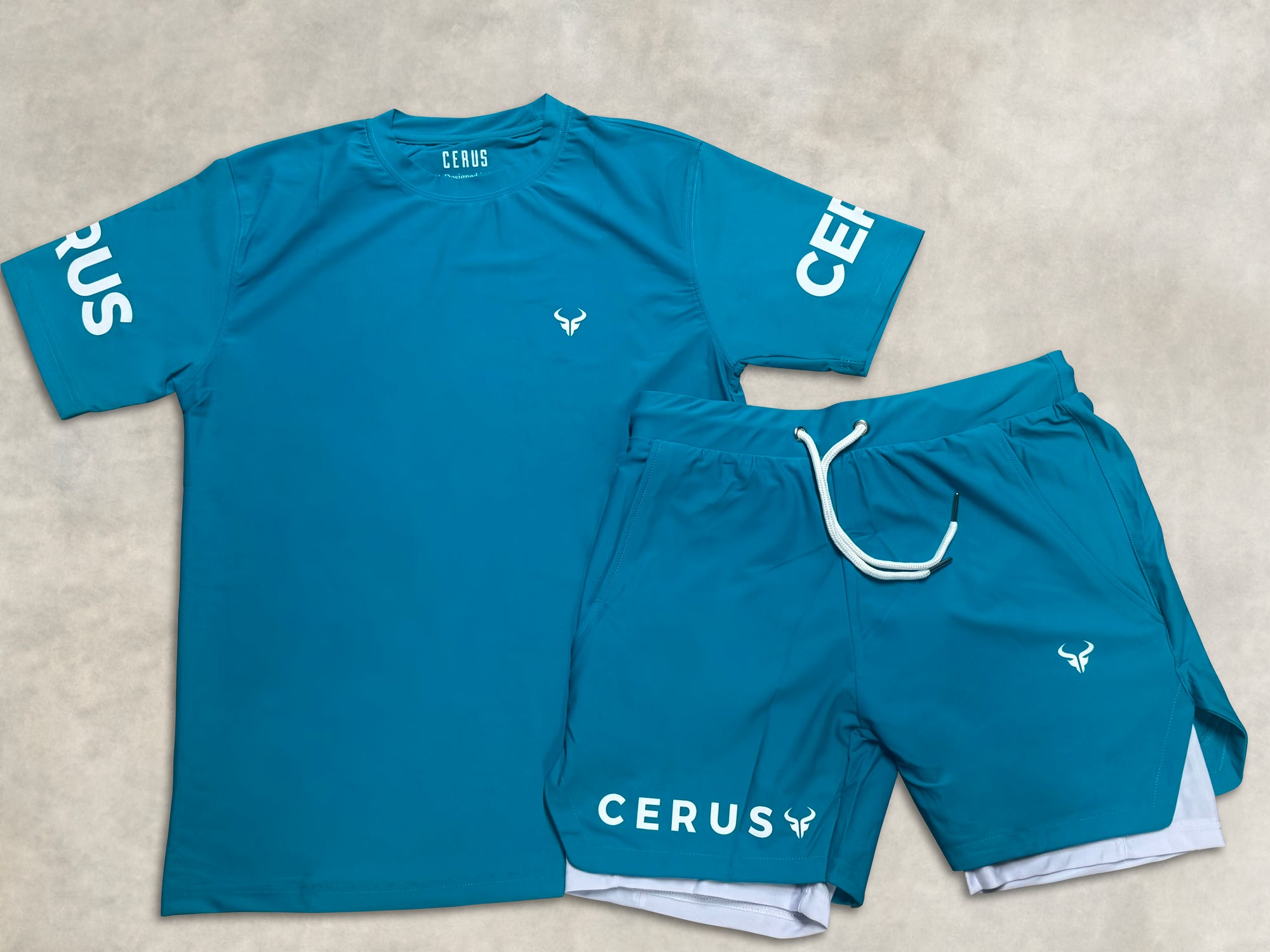 Cerus Teal Apex 2-in-1 Shorts