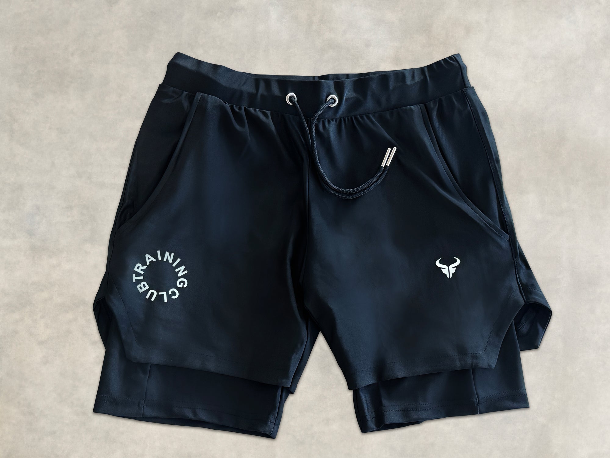 Cerus Black Training Club 2.0 2-in-1 Shorts
