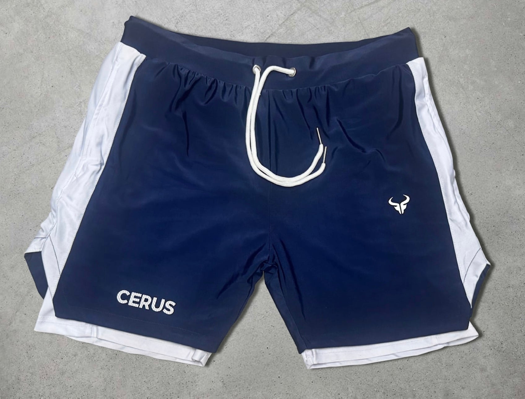 Cerus Navy Vita 2-in-1 Shorts