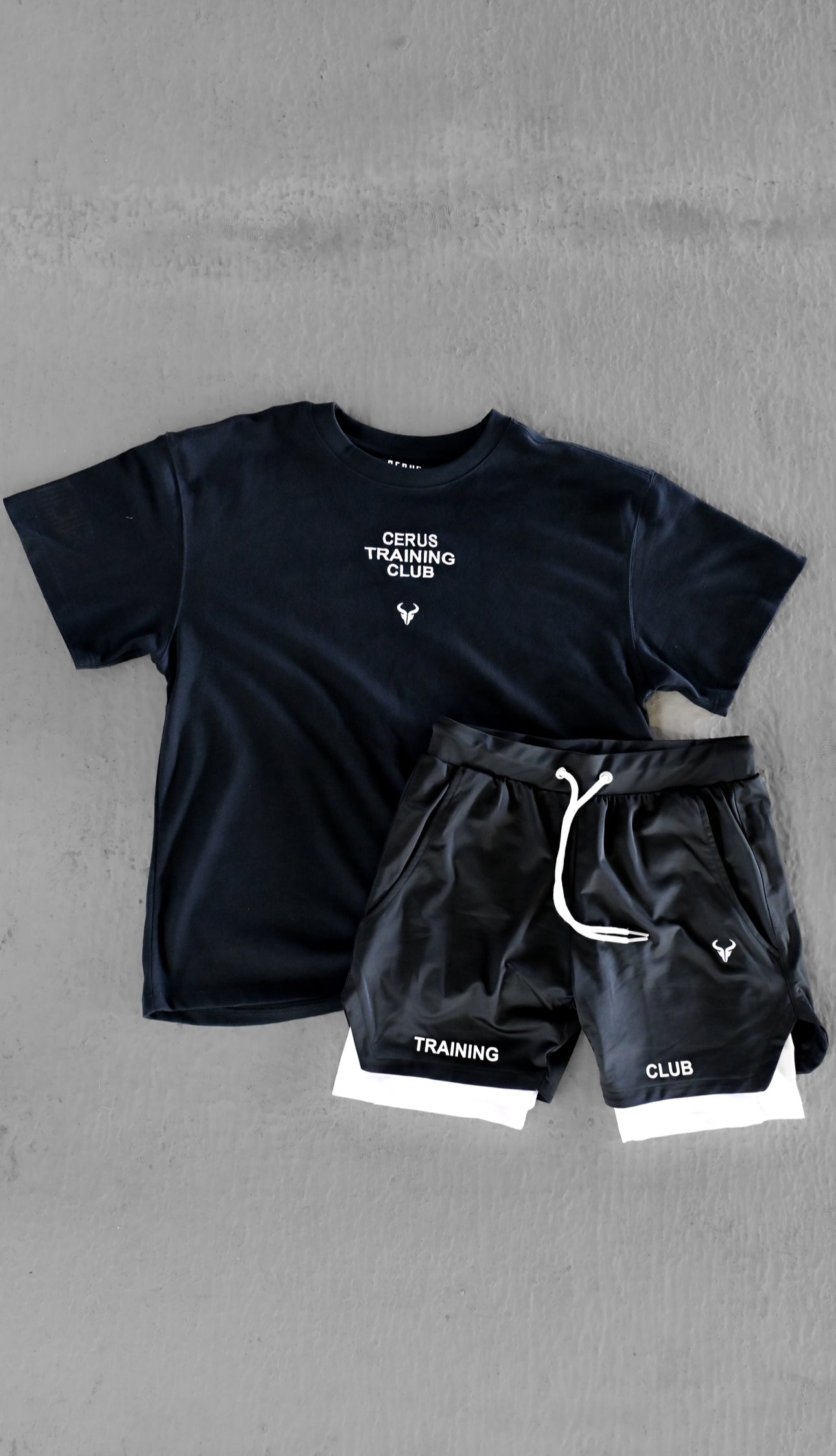 Cerus Black Training Club 2-in-1 Shorts