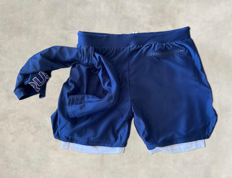 Cerus Navy Form 2-in-1 Shorts