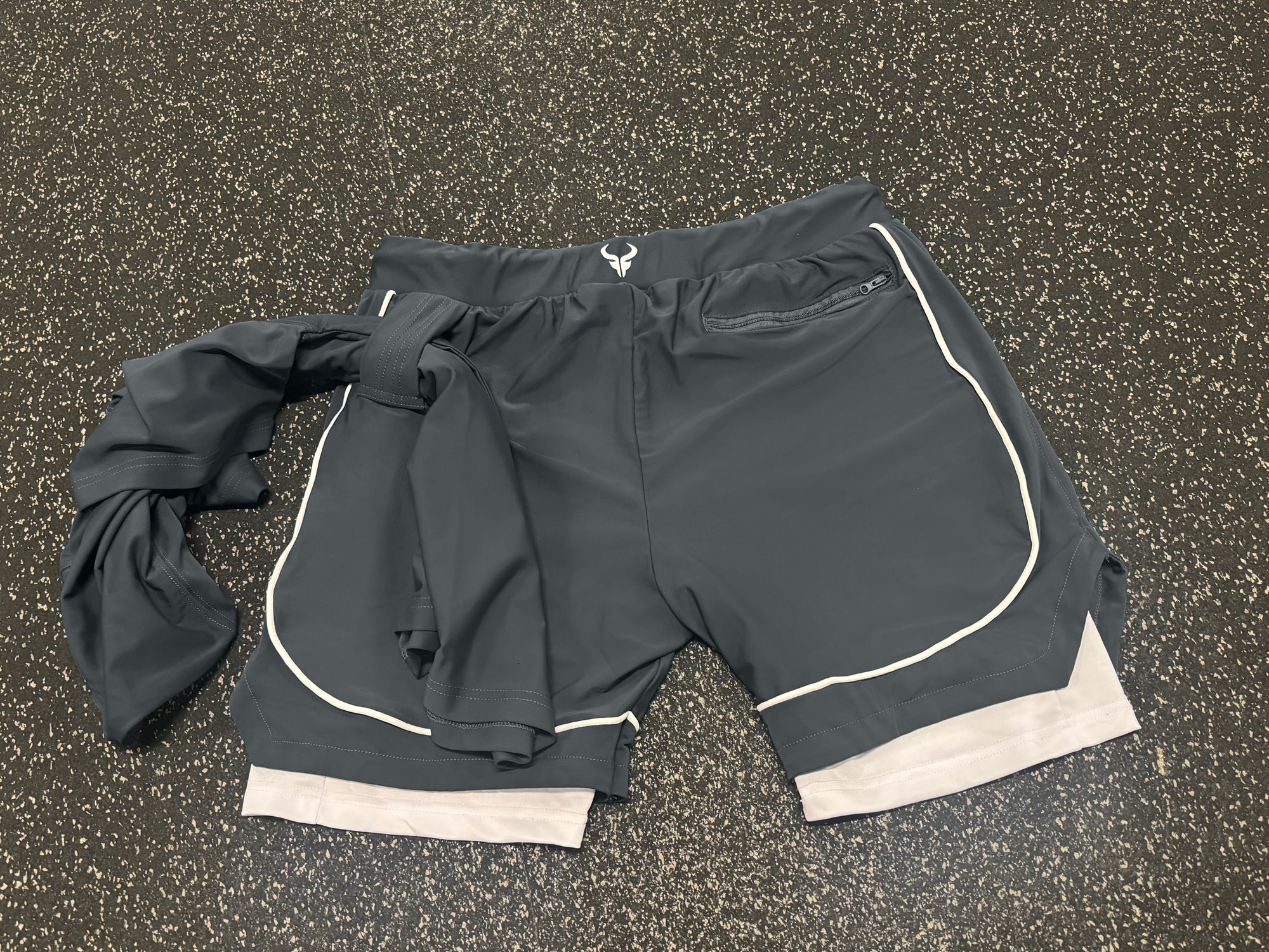 Cerus Grey Flow 2-in-1 Shorts