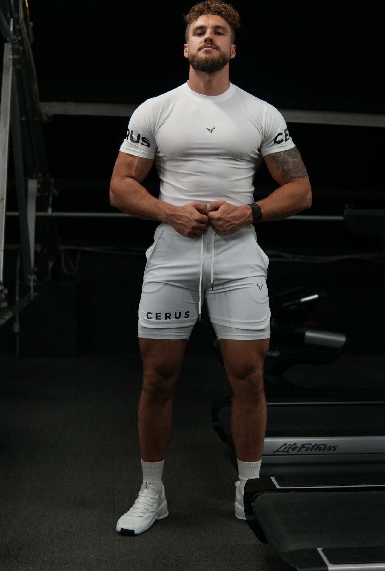 Cerus White Apex 2-in-1 Shorts