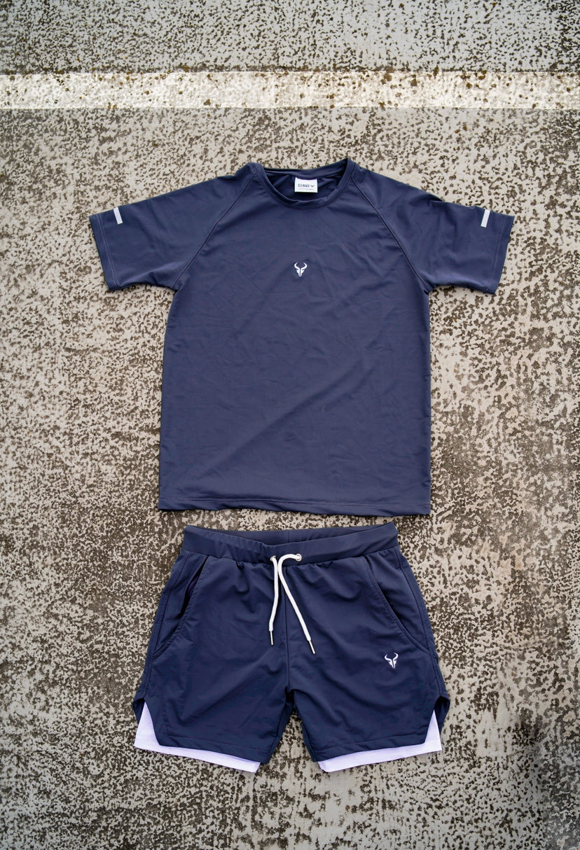 Cerus Navy Quantum 2-in-1 Shorts