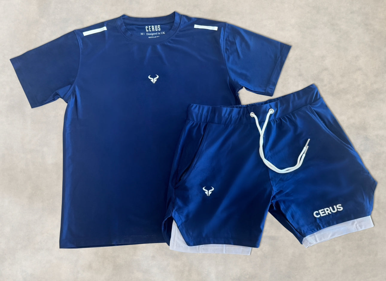 Cerus Navy Janus 2-in-1 Shorts