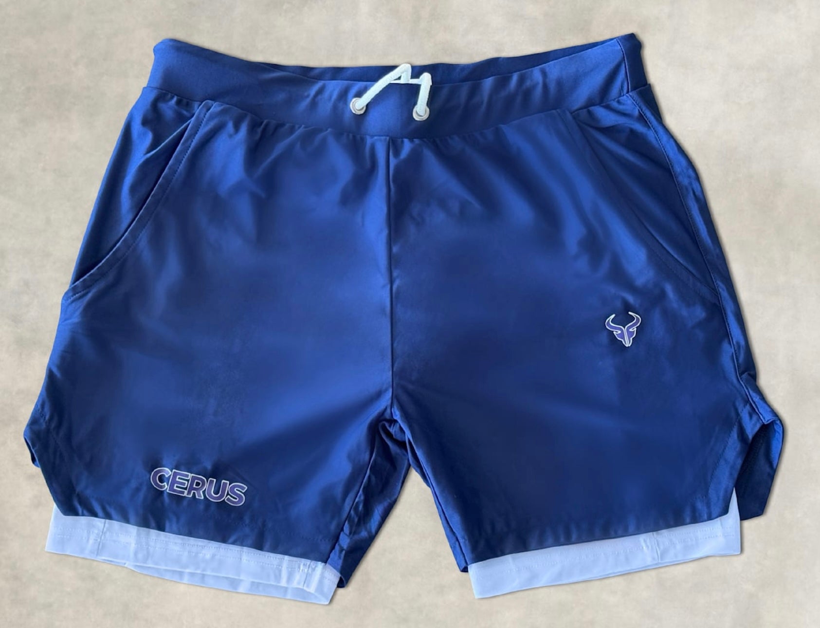 Cerus Navy Form 2-in-1 Shorts
