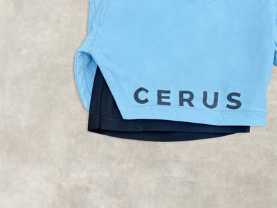 Cerus Light Blue Apex 2-in-1 Shorts