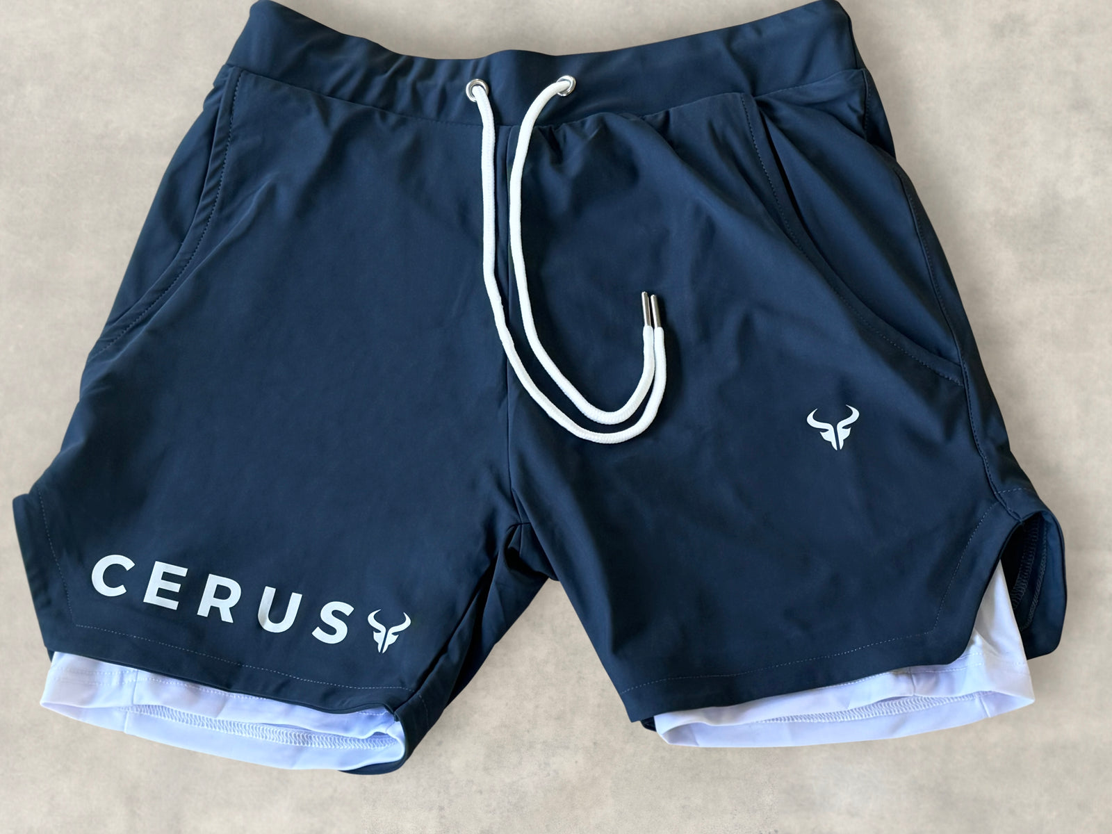Cerus Grey Apex 2-in-1 Shorts