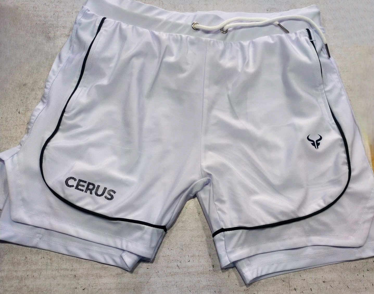 Cerus White Flow 2-in-1 Shorts