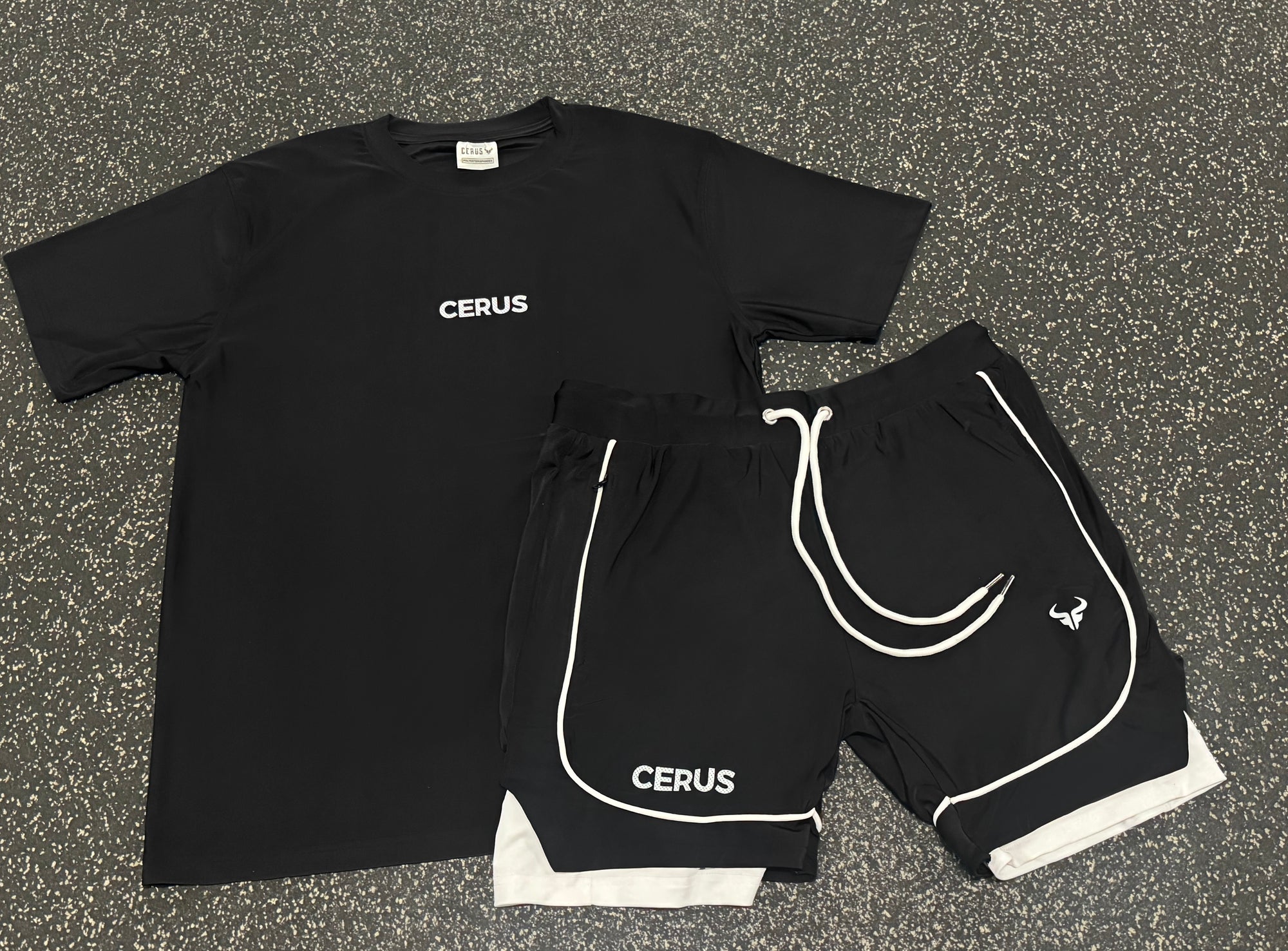 Cerus Black Flow 2-in-1 Shorts