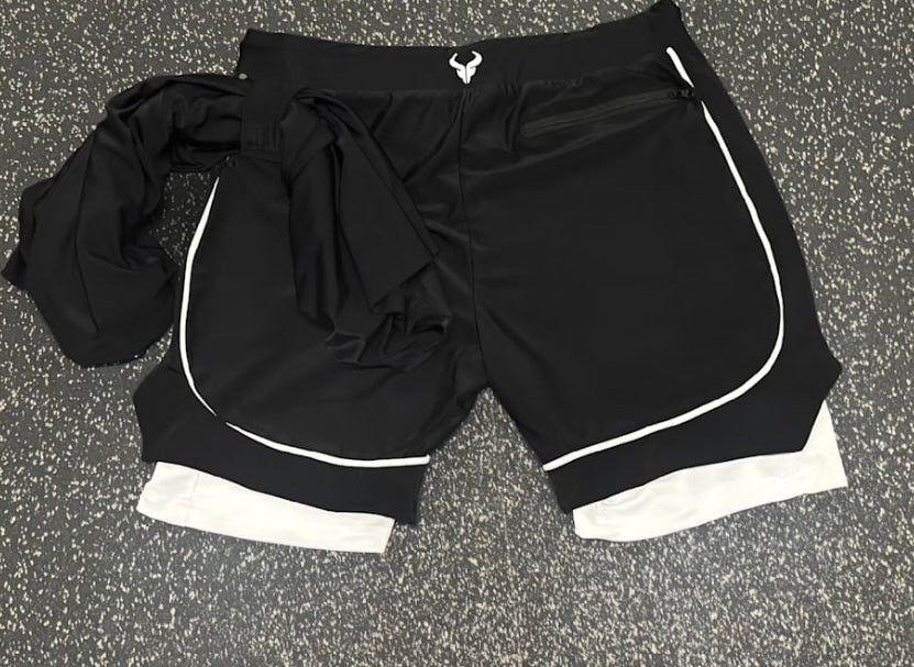 Cerus Black Flow 2-in-1 Shorts