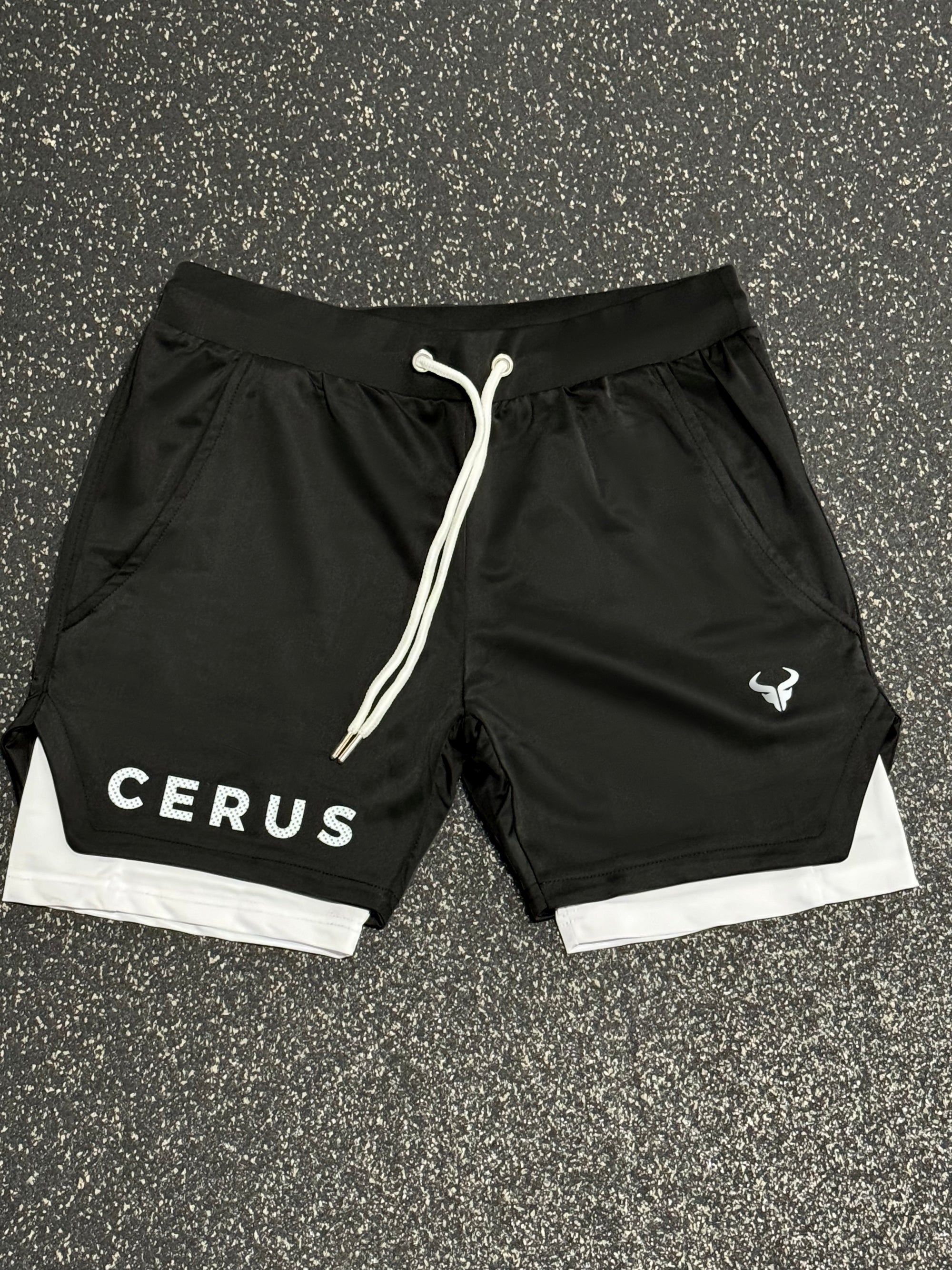 Cerus Black Fusion 2-in-1 Shorts